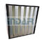 Large Air Flow V Bank HEPA Filter H13 Galvanized Steel Frame For Clean Room